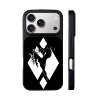 Muay Thai kick diamond silhouette iPhone 17 Pro Max Black Case