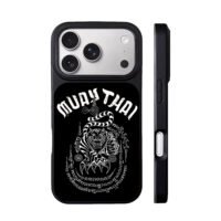 Muay Thai tiger Thai talisman art iPhone 17 Pro Max Black Case