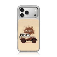 Muddy FJ40 offroad truck art iPhone 17 Pro Max Electroplated Silver Case1