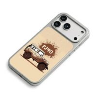 Muddy FJ40 offroad truck art iPhone 17 Pro Max Electroplated Silver Case2