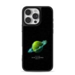Music of Spheres green ring planet iPhone 16 Pro Max Black Case