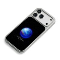 Music of the Spheres blue star iPhone 17 Pro Max Electroplated Silver Case2