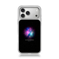 Music of the Spheres galaxy nebula iPhone 17 Pro Max Electroplated Silver Case1