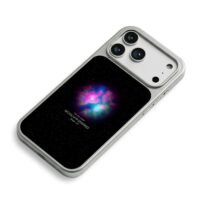 Music of the Spheres galaxy nebula iPhone 17 Pro Max Electroplated Silver Case2