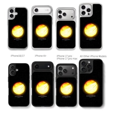 Music of the Spheres space art Chris Brown Phone Case Black Electroplated Silver For Iphone 11 To 17