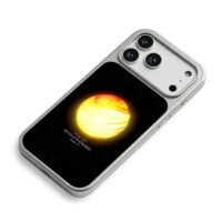 Music of the Spheres space art iPhone 17 Pro Max Electroplated Silver Case2