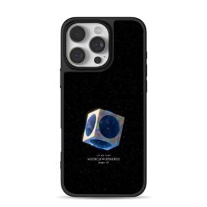 Music of the Spheres space cube art iPhone 16 Pro Max Black Case