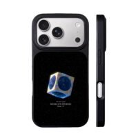 Music of the Spheres space cube art iPhone 17 Pro Max Black Case
