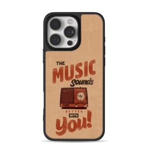 Music sounds better with you radio iPhone 16 Pro Max Black Case