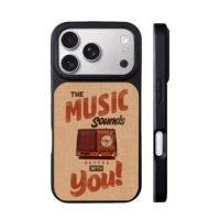 Music sounds better with you radio iPhone 17 Pro Max Black Case