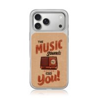 Music sounds better with you radio iPhone 17 Pro Max Electroplated Silver Case1