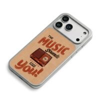 Music sounds better with you radio iPhone 17 Pro Max Electroplated Silver Case2