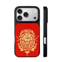 Mutant And Proud TMNT Fist Badge iPhone 17 Pro Max Black Case