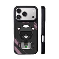 Mutebi gas mask cat circuit board iPhone 17 Pro Max Black Case