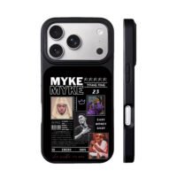 Myke Towers photo collage with text iPhone 17 Pro Max Black Case