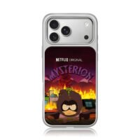 Mysterion South Park Netflix fire iPhone 17 Pro Max Electroplated Silver Case1