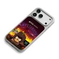 Mysterion South Park Netflix fire iPhone 17 Pro Max Electroplated Silver Case2