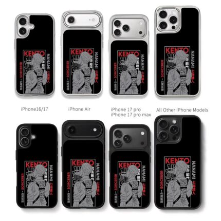 Nanami Kento Jujutsu Kaisen art Chris Brown Phone Case Black Electroplated Silver For Iphone 11 To 17