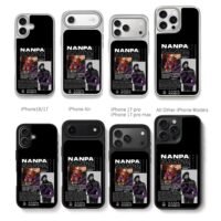 Nanpa Basico poster with his photos Chris Brown Phone Case Black Electroplated Silver For Iphone 11 To 17