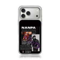 Nanpa Basico poster with his photos iPhone 17 Pro Max Electroplated Silver Case1