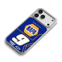 NAPA 9 Chase Elliott Hendrick iPhone 17 Pro Max Electroplated Silver Case2