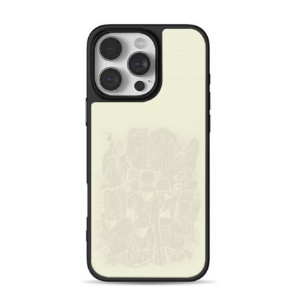 Naruto Akatsuki members line art iPhone 16 Pro Max Black Case