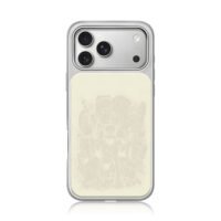 Naruto Akatsuki members line art iPhone 17 Pro Max Electroplated Silver Case1