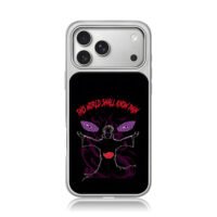 Naruto Akatsuki Pain Rinnegan iPhone 17 Pro Max Electroplated Silver Case1