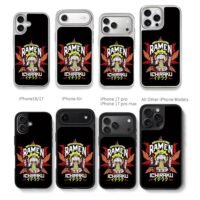 Naruto eating Ichiraku ramen Chris Brown Phone Case Black Electroplated Silver For Iphone 11 To 17