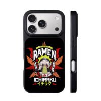 Naruto eating Ichiraku ramen iPhone 17 Pro Max Black Case