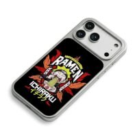 Naruto eating Ichiraku ramen iPhone 17 Pro Max Electroplated Silver Case2