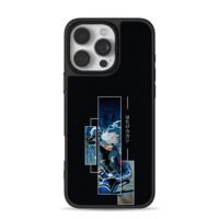 Naruto Kakashi Chidori Susanoo art iPhone 16 Pro Max Black Case