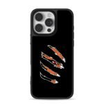 Naruto Kurama Claw Slash Red Eye iPhone 16 Pro Max Black Case