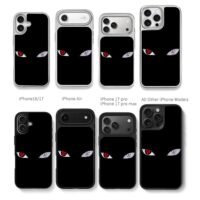 Naruto Mangekyo Sharingan Rinnegan Chris Brown Phone Case Black Electroplated Silver For Iphone 11 To 17