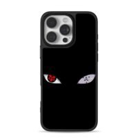 Naruto Mangekyo Sharingan Rinnegan iPhone 16 Pro Max Black Case