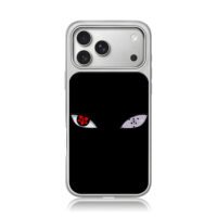 Naruto Mangekyo Sharingan Rinnegan iPhone 17 Pro Max Electroplated Silver Case1