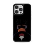 Naruto Obito Uchiha back with logo iPhone 16 Pro Max Black Case