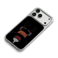 Naruto Obito Uchiha back with logo iPhone 17 Pro Max Electroplated Silver Case2