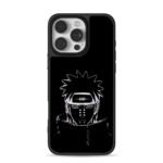 Naruto Pain anime head portrait iPhone 16 Pro Max Black Case