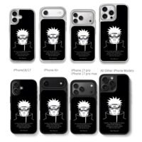 Naruto Pain portrait with quote Chris Brown Phone Case Black Electroplated Silver For Iphone 11 To 17