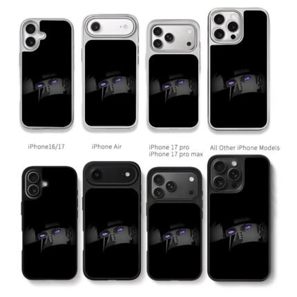 Naruto Pain Rinnegan closeup art Chris Brown Phone Case Black Electroplated Silver For Iphone 11 To 17