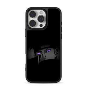 Naruto Pain Rinnegan closeup art iPhone 16 Pro Max Black Case