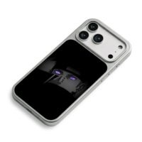 Naruto Pain Rinnegan closeup art iPhone 17 Pro Max Electroplated Silver Case2