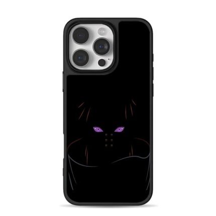 Naruto Pain Rinnegan dark eyes art iPhone 16 Pro Max Black Case