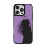 Naruto Pain rinnegan purple shadow iPhone 16 Pro Max Black Case
