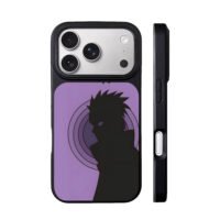 Naruto Pain rinnegan purple shadow iPhone 17 Pro Max Black Case