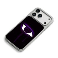 Naruto Rinnegan purple dripping eye iPhone 17 Pro Max Electroplated Silver Case2