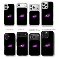 Naruto Rinnegan purple eye Chris Brown Phone Case Black Electroplated Silver For Iphone 11 To 17