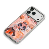 Naruto Uzumaki peach ramen collage iPhone 17 Pro Max Electroplated Silver Case2