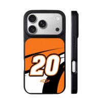NASCAR 20 Chevy orange race livery iPhone 17 Pro Max Black Case